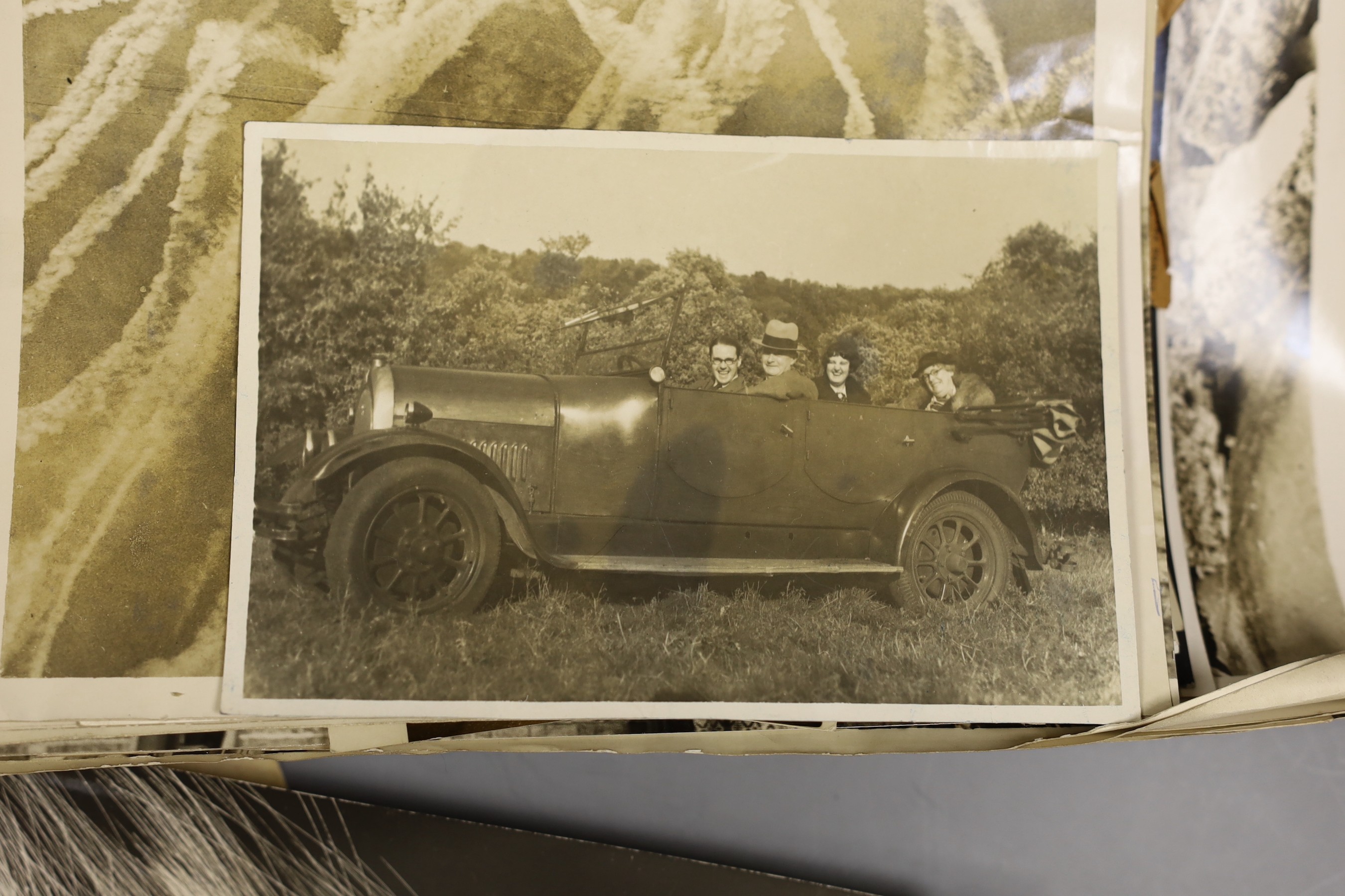 A collection of mostly WWII related photos, in album